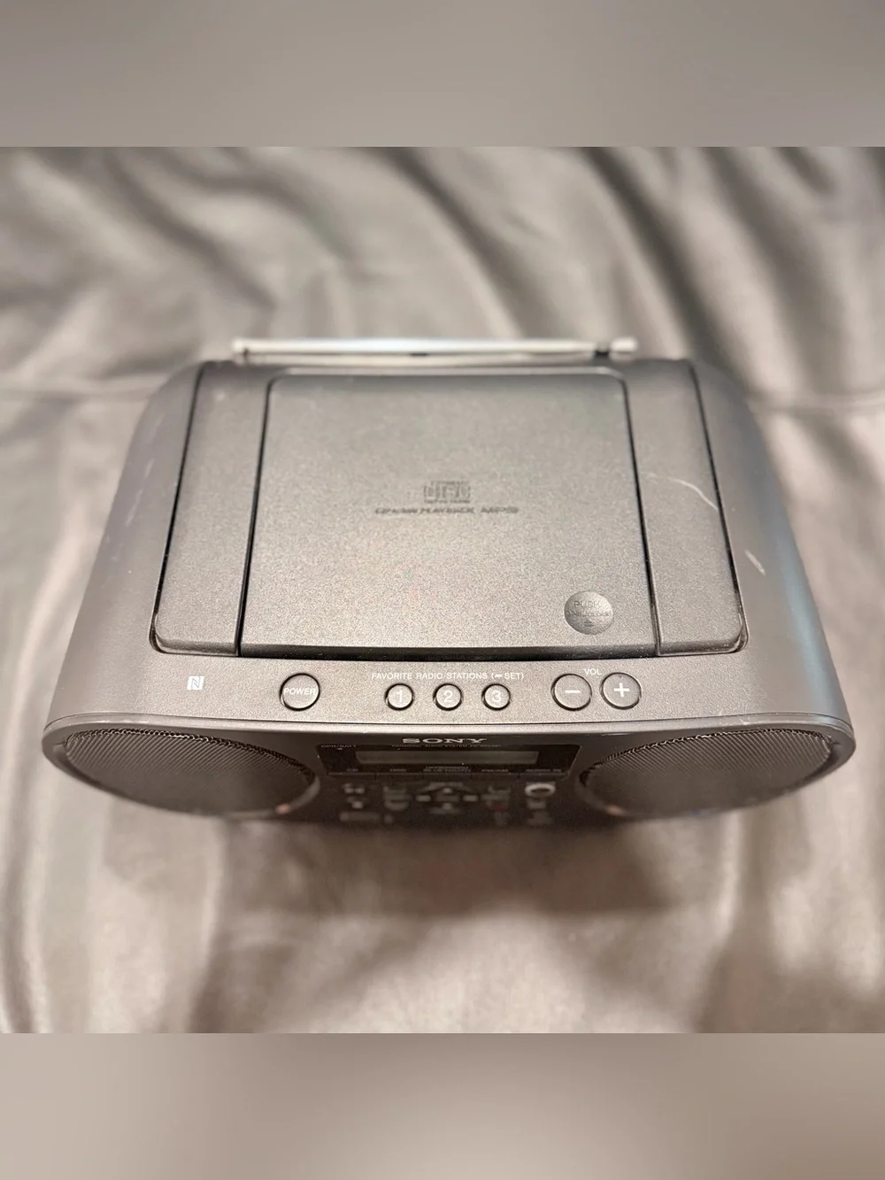 Sony Portable Bluetooth CD Boombox AM/FM Radio with CD, USB, Cassette ZS-RS60BT